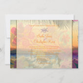 ÜBERSTELLUNGEN BEI SONNENUNTERGANG/HAWAII/DIY-EINL EINLADUNG (Rückseite)