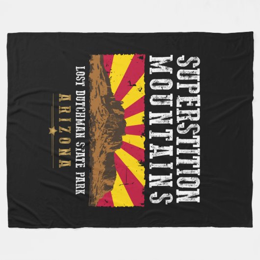 ÜBERSTIEG BERGE ARIZONA FLEECEDECKE (Vorderseite (Horizontal))