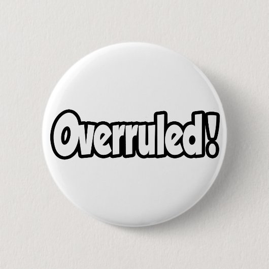 Überstimmt! Button (Vorderseite)