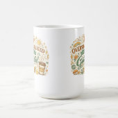 Überstimuliert aber dankbar Retro Boho Kaffeetasse (Mittel)
