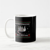 Überstimuliert, aber festlich Possum Ugly Weihnach Kaffeetasse (Links)