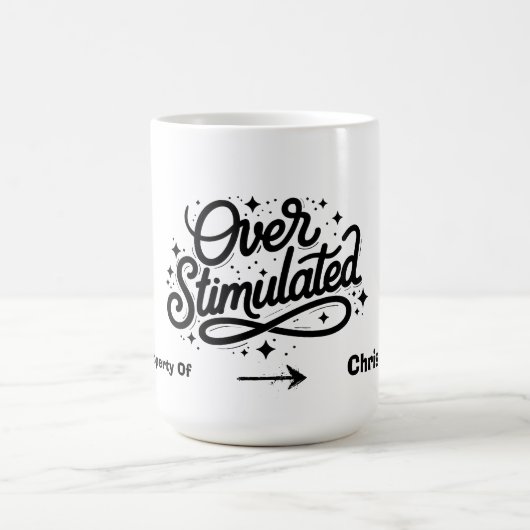 Überstimulierte Angst Introvertierter Persönlicher Kaffeetasse (Mittel)