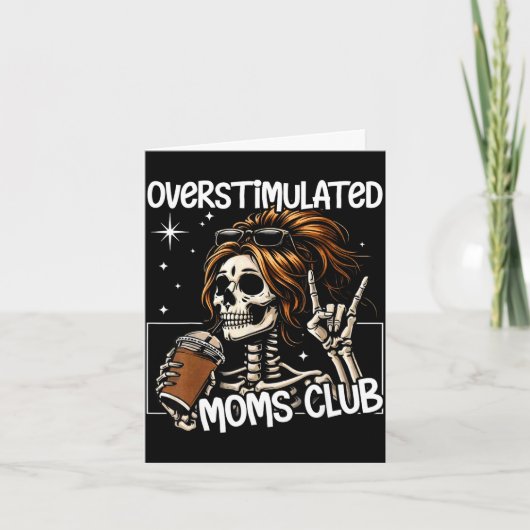 Überstimulierte Mütter Club neurodiverse Mutter Ma Karte (Vorderseite)