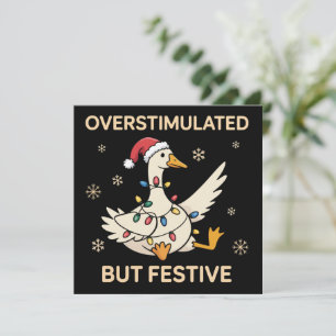 Überstimulierter aber festlicher Gans Weihnachten