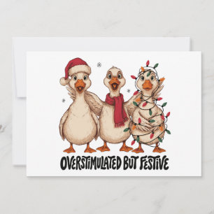 Überstimulierter aber festlicher Weihnachtsgans Sa Einladung