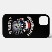 Überstimulierter AF Raccoon Espresso Lover Case-Mate iPhone Hülle (Rückseite (Horizontal))