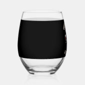 Überstimulierter AF Raccoon Espresso Lover Weinglas Ohne Stiel (Links)