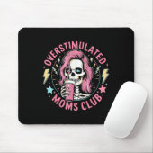 Überstimulierter Mütterclub Muttertag Totenkopf Un Mousepad (Mit Mouse)