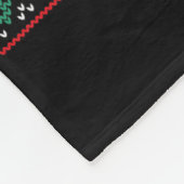 Überstimuliertes, aber festes Opossum Ugly Sweater Fleecedecke (Ecke)