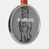 Überstunden Ornament Aus Metall (Rechts)