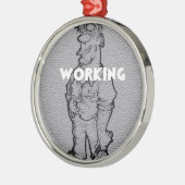 Überstunden Ornament Aus Metall (Links)