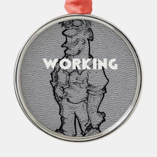 Überstunden Ornament Aus Metall (Vorne)