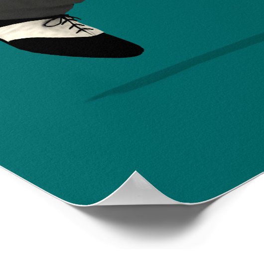 Überstürzen in das Affengeschäft Poster (Ecke)