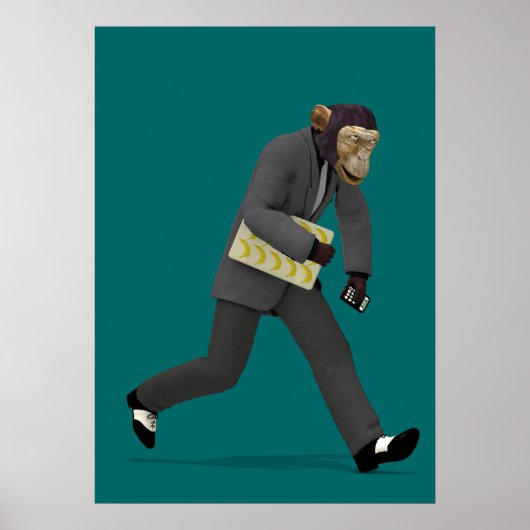 Überstürzen in das Affengeschäft Poster (Vorne)