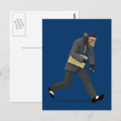 Überstürzen in das Affengeschäft Postkarte (Vorne/Hinten)