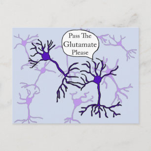 Übertrage Das Glutamat-Neuron Postkarte