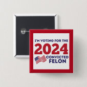 ÜBERTRAGENER FELON, TRUMP BUTTON (Vorne & Hinten)