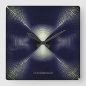 ÜBERTRAGUNG 1b Quadratische Wanduhr (Vorderseite)