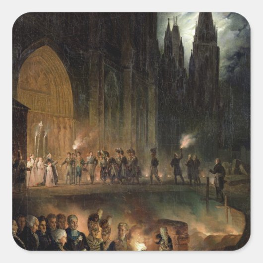 Übertragung der Knochen der königlichen Familie Quadratischer Aufkleber (Vorderseite)