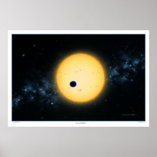 Übertragung von HD209458 Print Poster (Vorne)