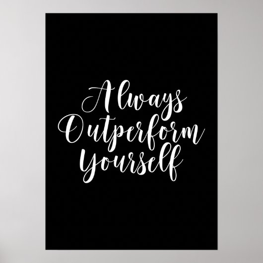 Übertreffen Sie - Gym Hustle Success Motivierend Poster (Vorne)