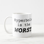Übertreibung ist das Schlimmste Kaffeetasse (Links)
