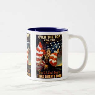 Übertrieben für dich zweifarbige tasse