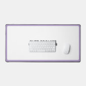 Überversprechen Unterliefern Große Typografie Schreibtischunterlage (Tastatur & Maus)