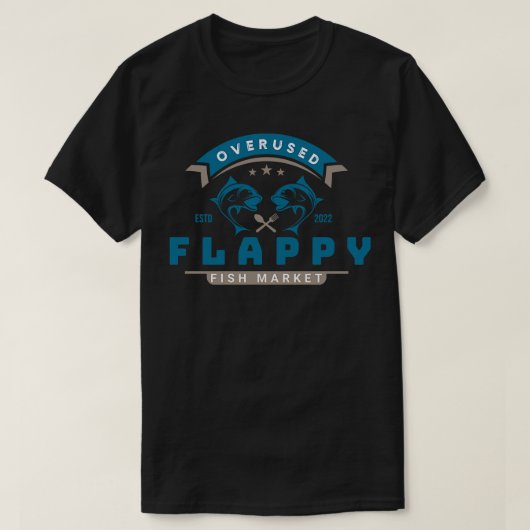 Überverwendeter Flappenmarkt T-Shirt (Design vorne)