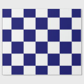 Überwache Marine und Weiß Geschenkpapier (Flach)