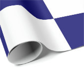 Überwache Marine und Weiß Geschenkpapier (Rolleneckpunkt)