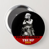 Überwachen Sie die Grenze polizeilich Button (Vorne & Hinten)