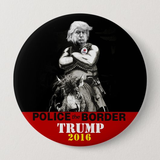 Überwachen Sie die Grenze polizeilich Button (Vorderseite)