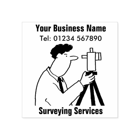 Überwachen von Dienstleistungen - Rubber-Briefmark Gummistempel (Prägung)