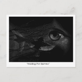 Überwachen von Funken Postüberqueren der Postkarte