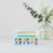 Überwachte Visitationen Visitenkarte (Stehend Vorderseite)