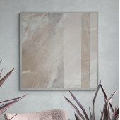 Überwachter, neutraler pastellfarbener Streifen Ku Poster