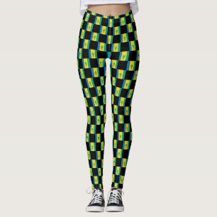 Überwachter St. Vincent und die Grenadinen-Flagge Leggings