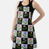 Überwachtes mehrfarbiges Blumendesign für die Rose Schürze