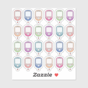 Überwachung der Blutzuckerkontrolle Aufkleber