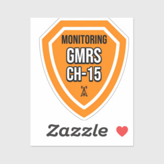 Überwachung der GMRS. Kanal 15 Aufkleber