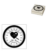 Überwachung des Blutdrucks Krankenschwester Ärztin Gummistempel (Stempel)