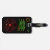 Überwachung des Fakes des digitalen Überwachungssy Gepäckanhänger (Rückseite horizontal)