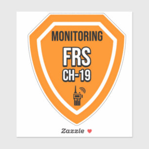 Überwachung des FRS-Kanals 19 Aufkleber