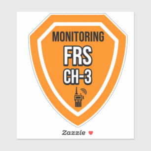 Überwachung des FRS-Kanals 3 Aufkleber