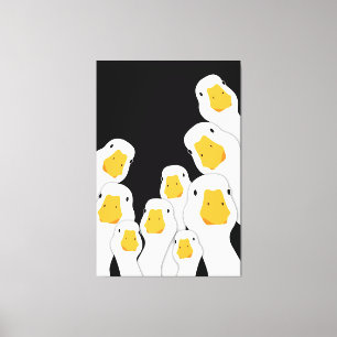 Überwachung durch Eerie: Geese-Überwachung aus dem Leinwanddruck