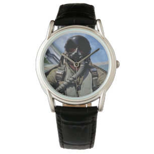 Überwachung von Kampfflugzeugen Armbanduhr