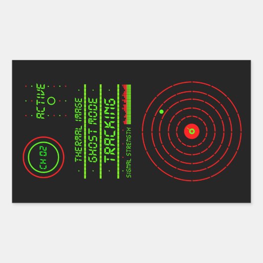 Überwachungs-LED-Kontrollgerät X2 Fake Rechteckiger Aufkleber (Vorderseite)