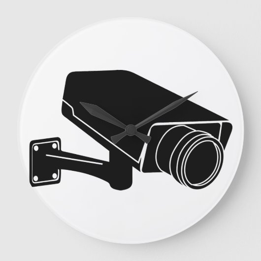 Überwachungskamera Große Wanduhr (Vorderseite)