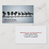 Überwachungskameras Visitenkarte (Vorne/Hinten)